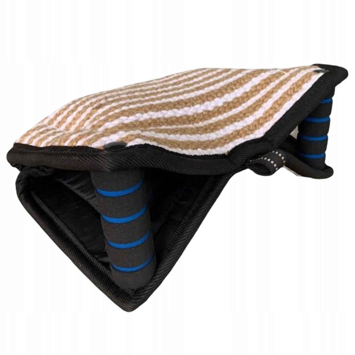 Durable Dog Bite Wedge Pad 2 Handles Training Tools Arm Brown Black Packaging status original