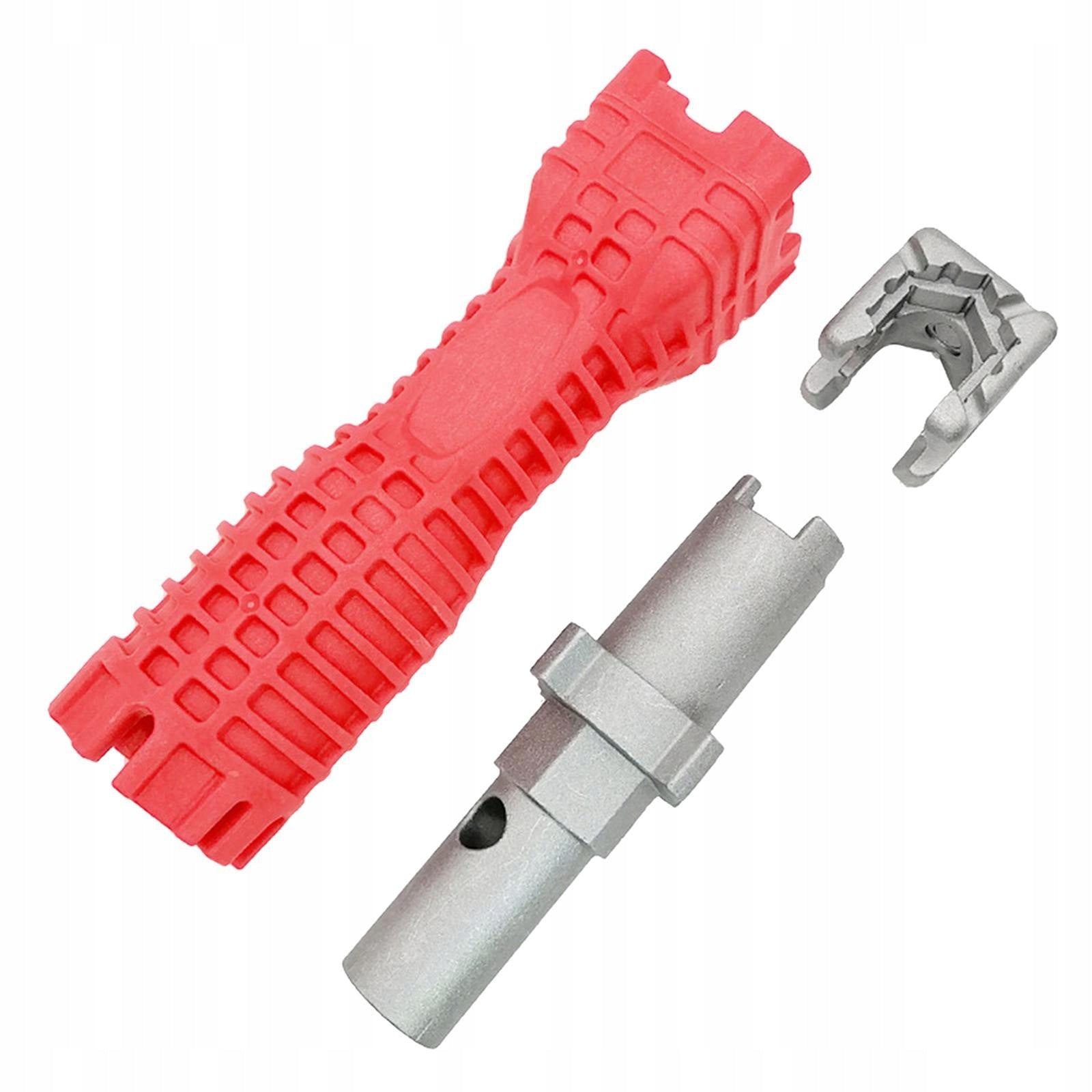 Durable Faucet Sink Installer Tool Faucet Wrench dual head square red