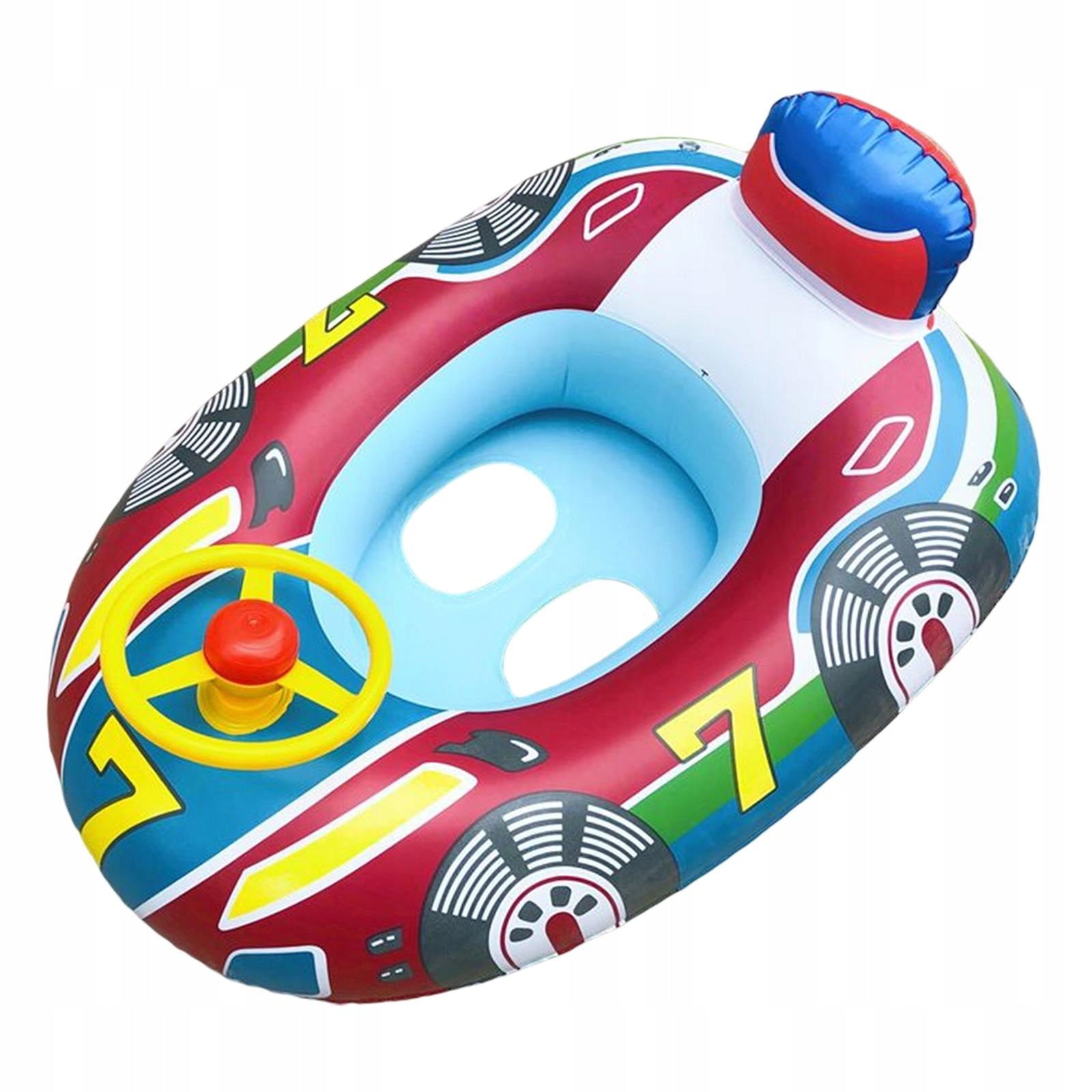 Durable Inflatable Car Shape Baby Swimming Rings Pool Float Seat Type2-Blue Model inna