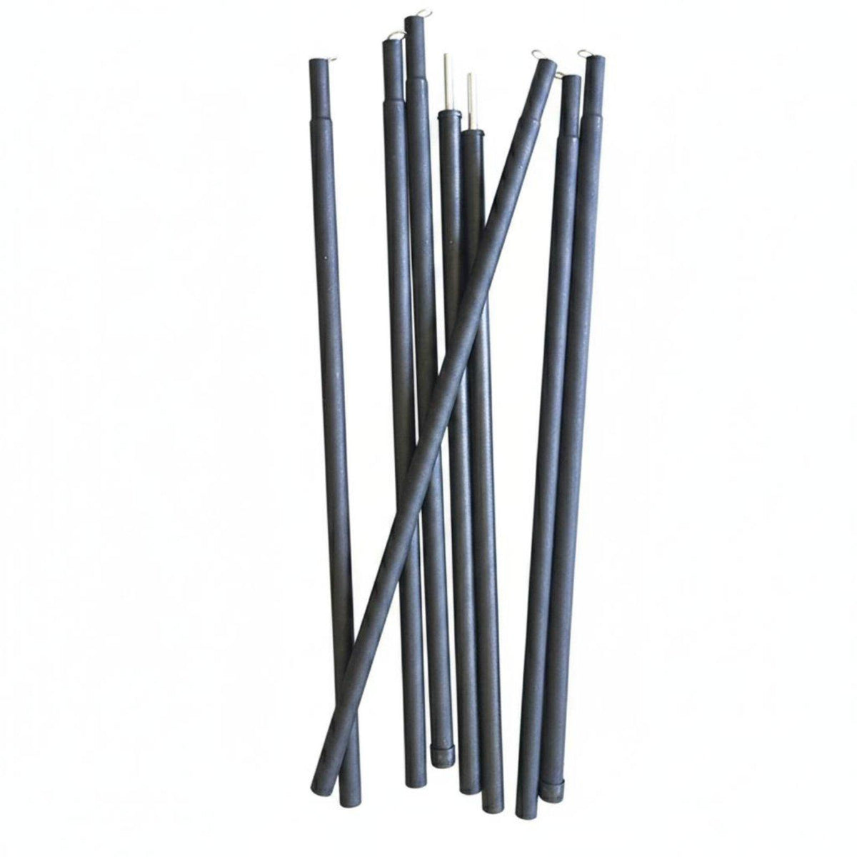 Durable Iron Tent Support Telescopic Tarp Rods Lightweight 2M Pole SET 8PCS