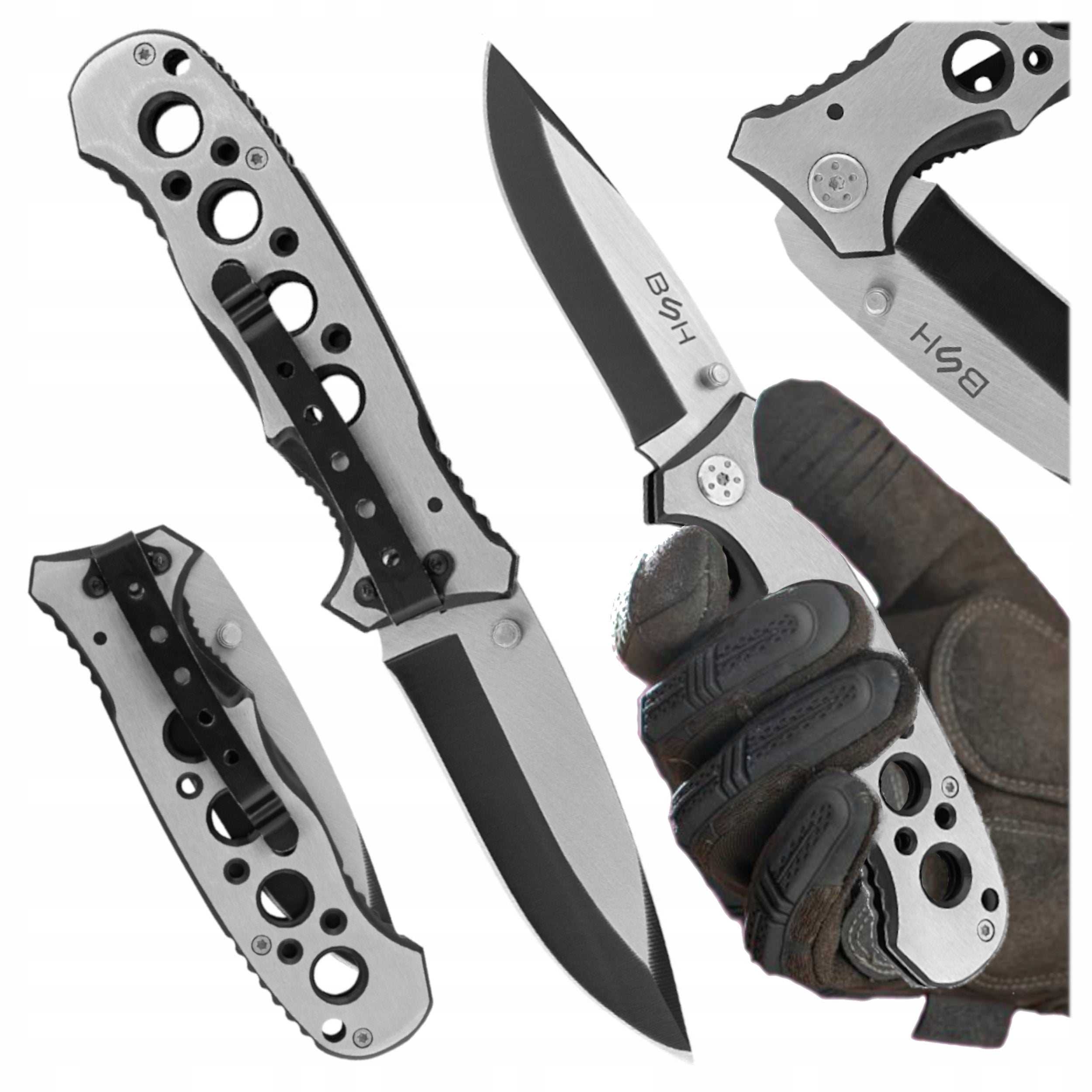 Durable Knife Pocket Knife Folding Ergonomic Handle Gift For Grandpa