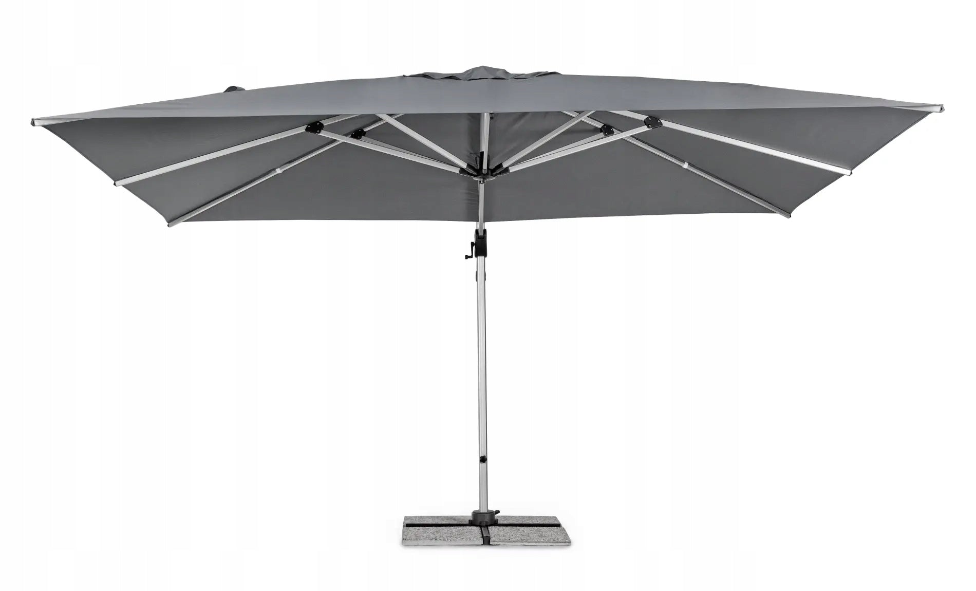 Durable Rectangular Garden Umbrella Bolzano Ibis 300x400 Grey Homms Manufacturer Bolzano