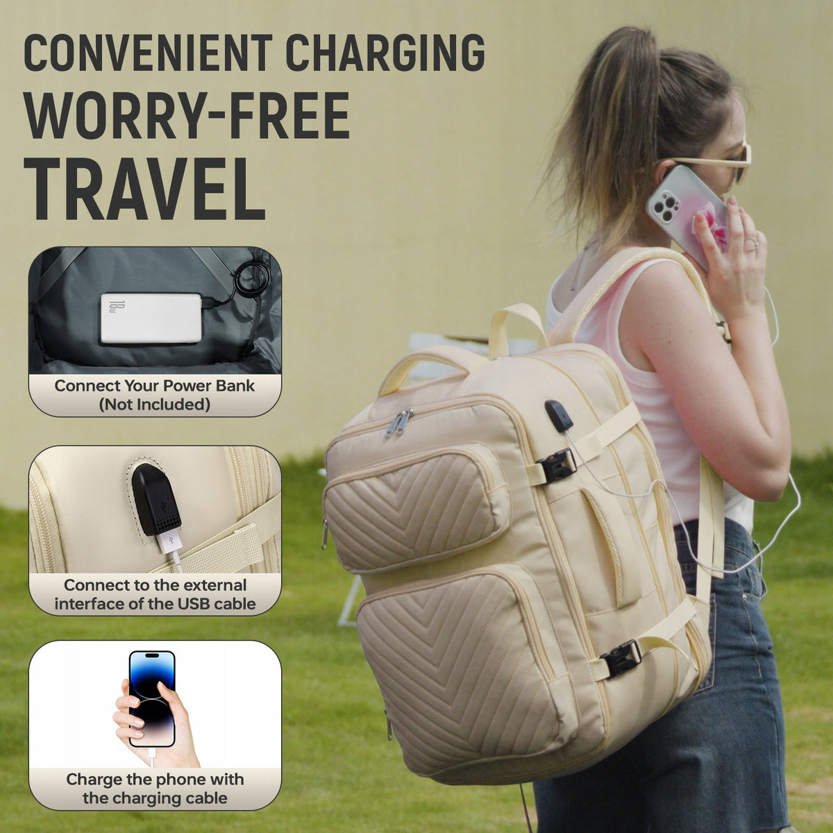 Durable School Bag Luggage Travel Backpack Ryanair Wizzair for girls Kind elegant