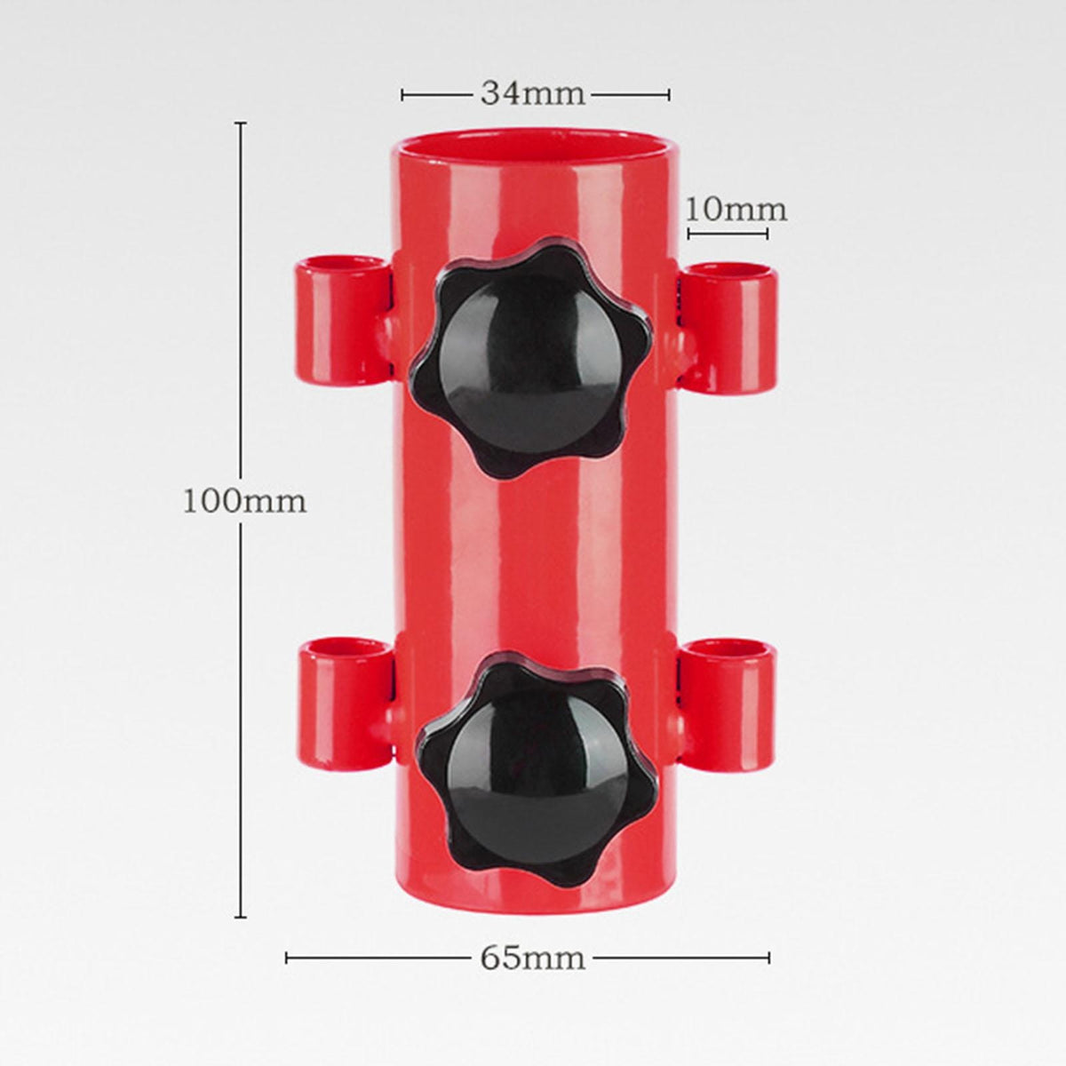 Durable Tent Rod Holder Bracket Reinforced Windproof Fixed Tube Tarp red Packaging status original