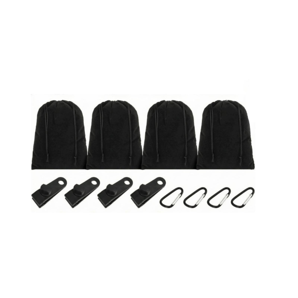 Durable Tent Sandbag Weight Anchor Kit with Carabiner Clips Heavy Duty