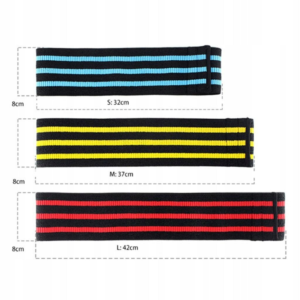 Durable Warm Up Resistance Loop Band Hip Circle Stretch Blue S Packaging status original