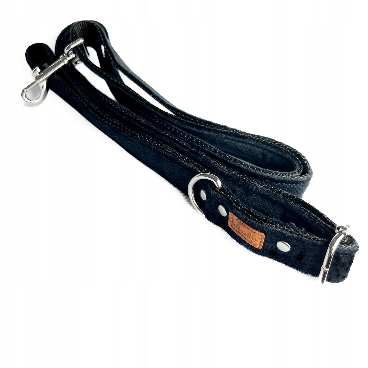 Durable, adjustable dog leash - Black 25mm / 120-200cm Manufacturer code LEAVELCY25