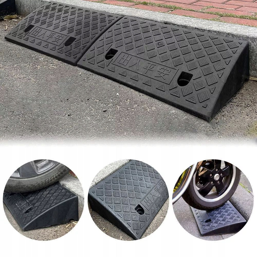 Durable curb inrun With non-slip surface for SUVs and vans Manufacturer code Zewnętrzna podkładka rampy