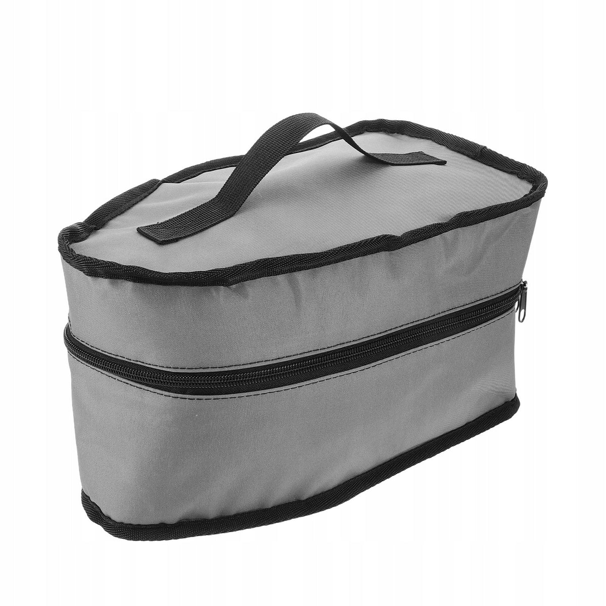 Durable grey iron bag with zipper for storage