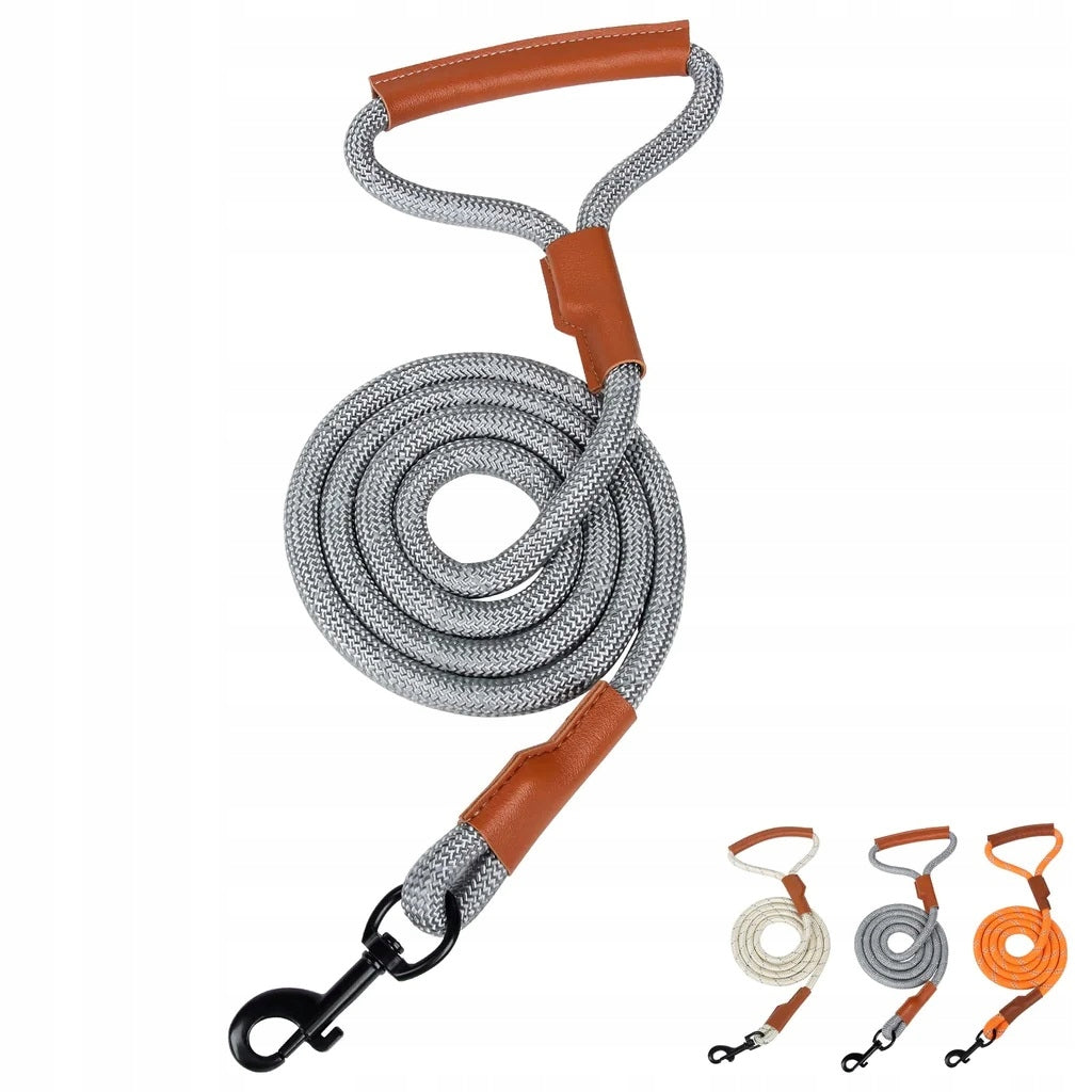 Durable nylon dog leash with REFLECTIVE size 0,1mx1,5m
