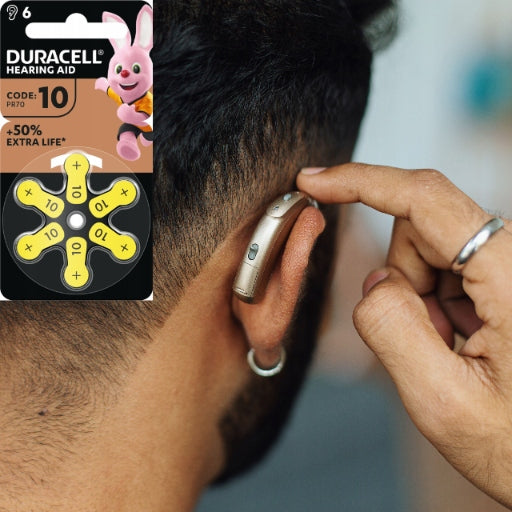 Duracell Batteries 10 For Hearing Aid Pr70 Zinc-Air x6pcs x5 Medical device yes