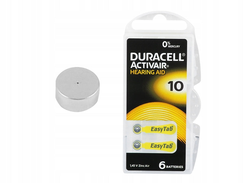 Duracell DA10 Hearing Aid Battery