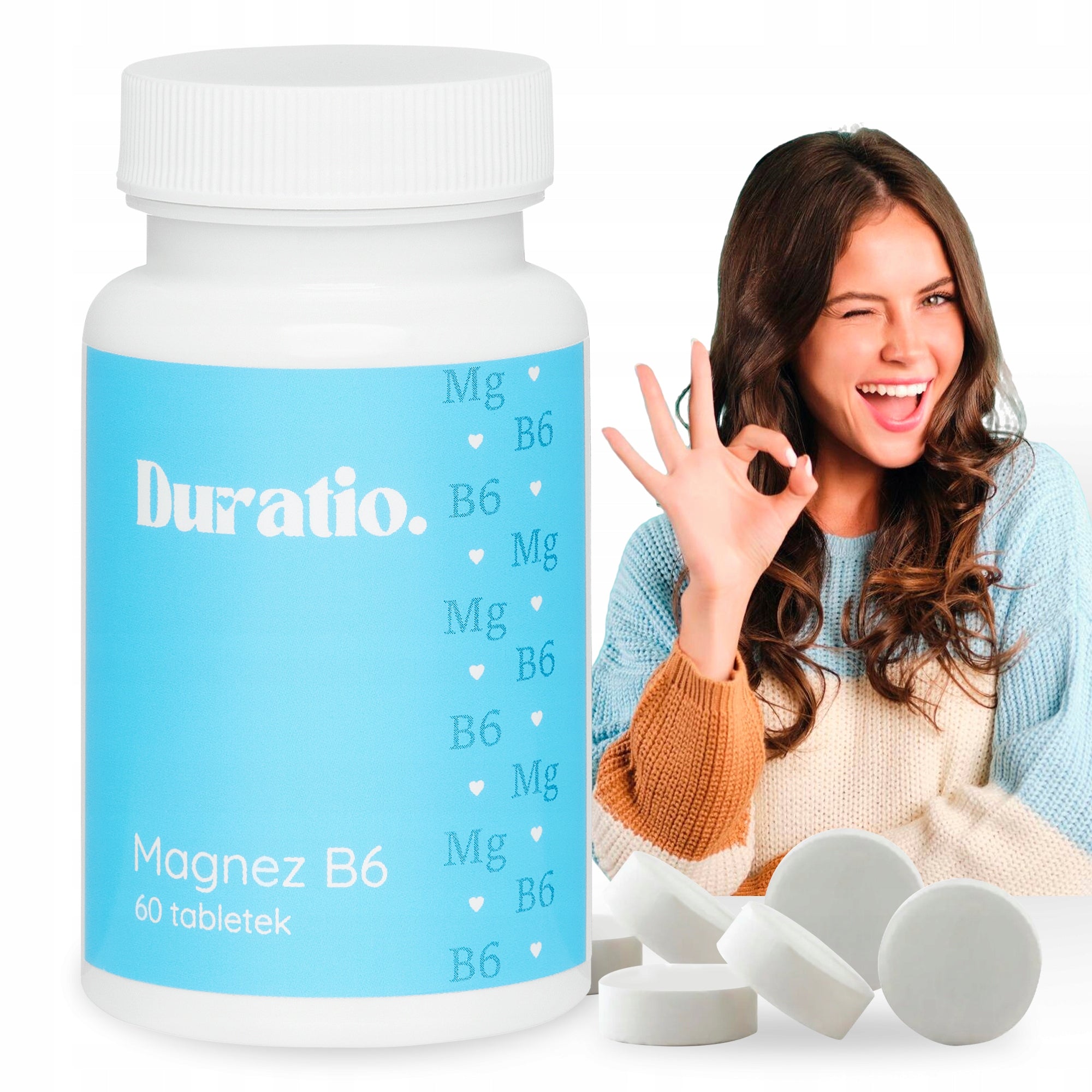 Duratio Magnesium Citrate B6 For Nerve Muscles Bone Healthy Sleep 60 Tablets