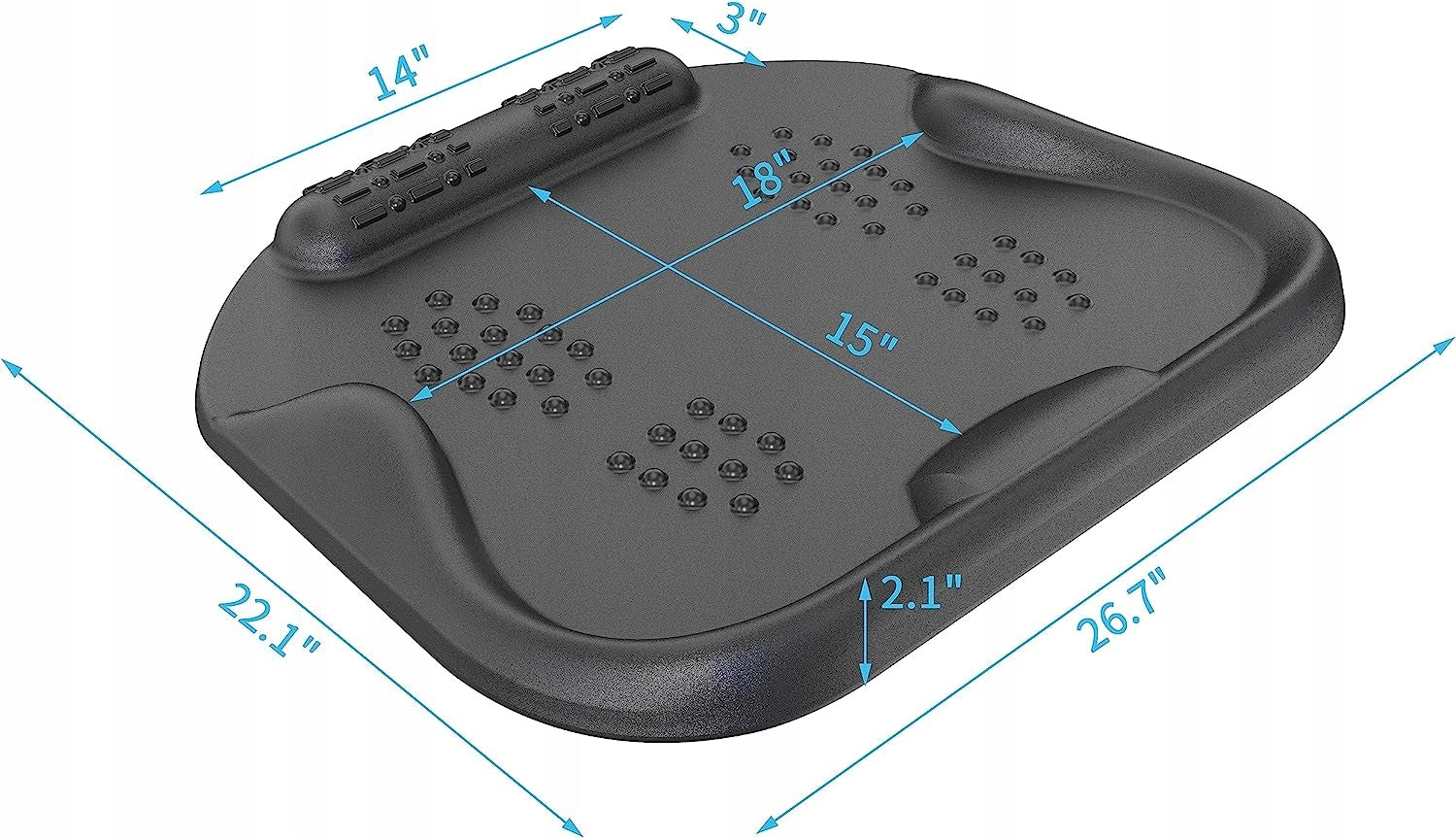 Duronic FT01 Anti-Fatigue Mat Footrest Floor Mat with Massage Points Packaging status original