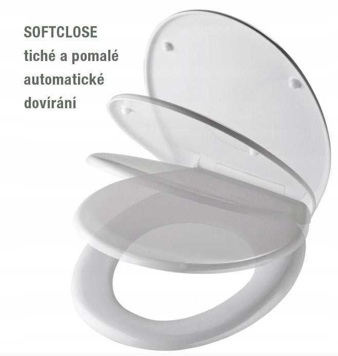 Schutte Toilettensitz Slim Weiß, Duroplast 