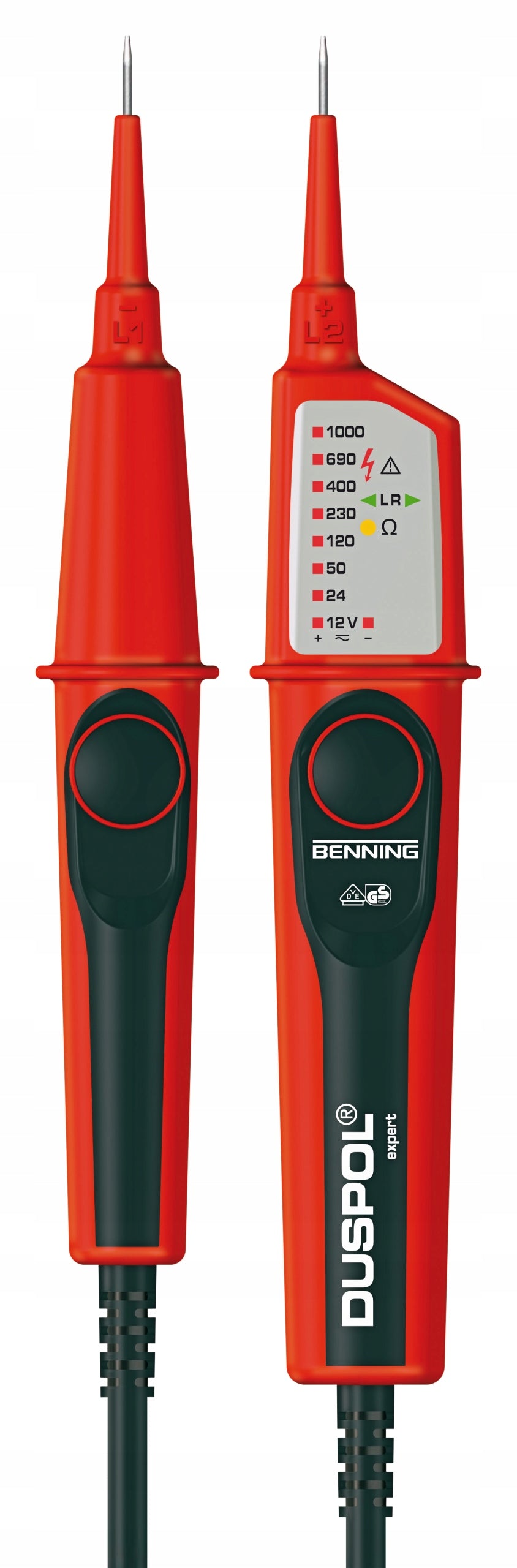 Duspol Two-speed Voltage Indicator 12-1000V AC/DC CAT IV BG050262 BENNING