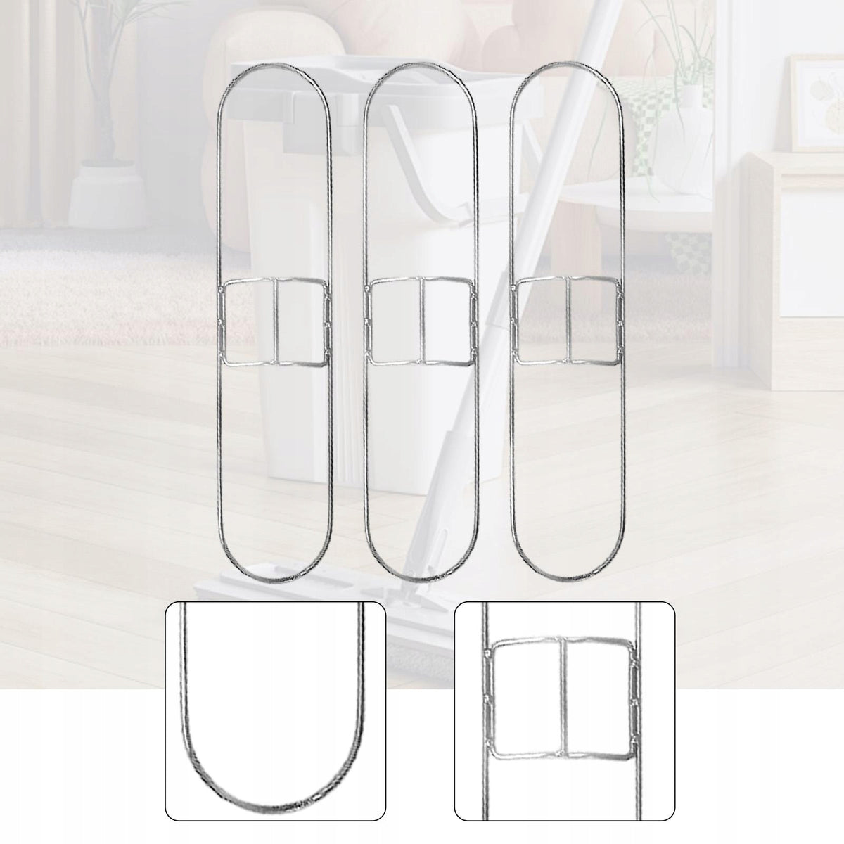 Dust Mop Frames Replaces Reliable Iron Attachment Kitchen Sturdy galvanized Brand no brand