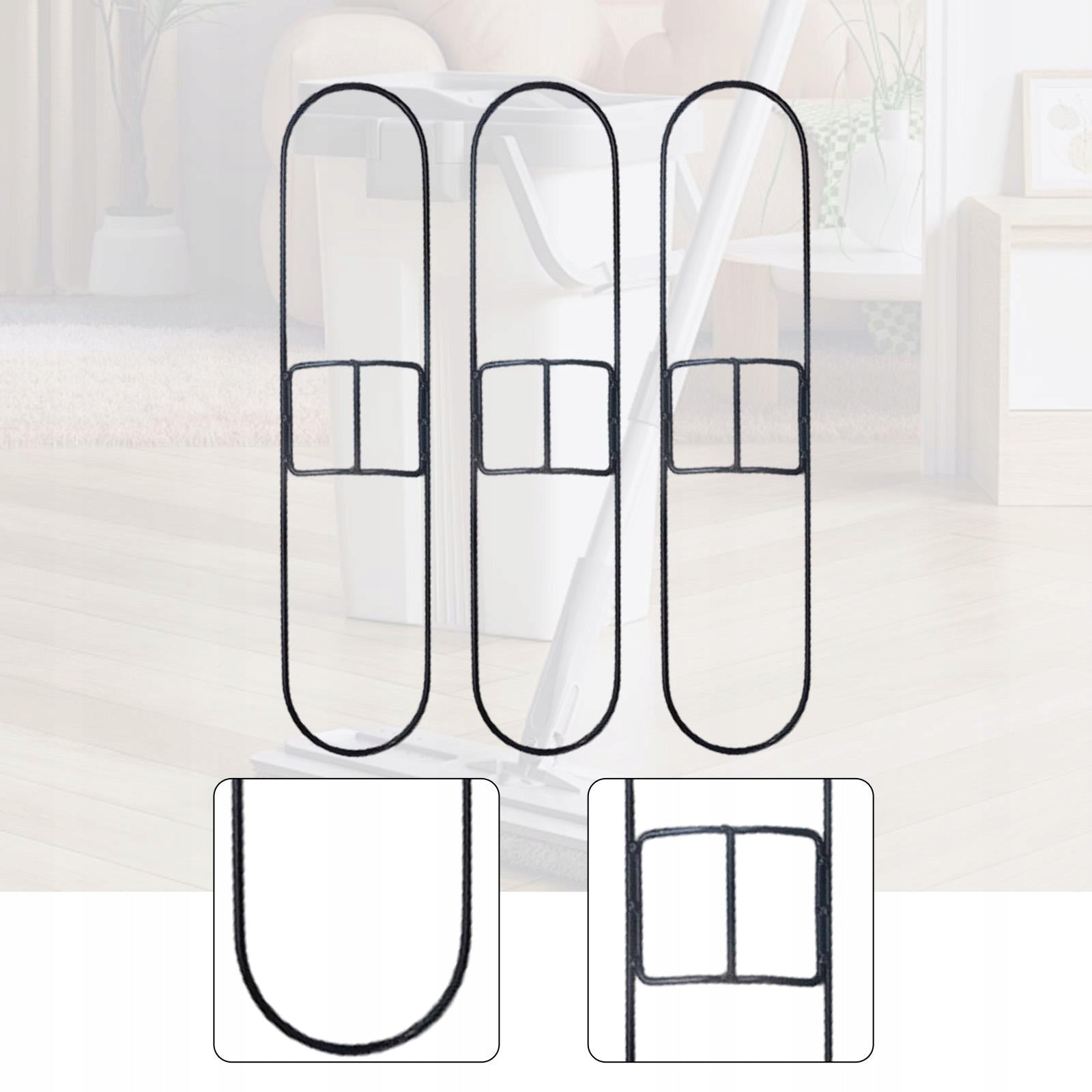 Dust Mop Frames Support Brackets Versatile Sturdy Iron Structure Spray PP Brand no brand