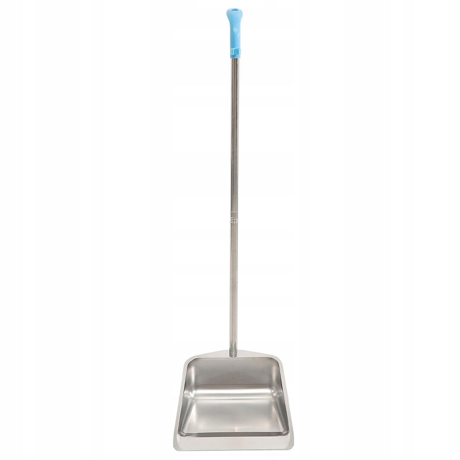 Dustpan Cleaner Heavy Duty Handheld Upright Dustpan Metal Dust Pan Stand up Color yellow