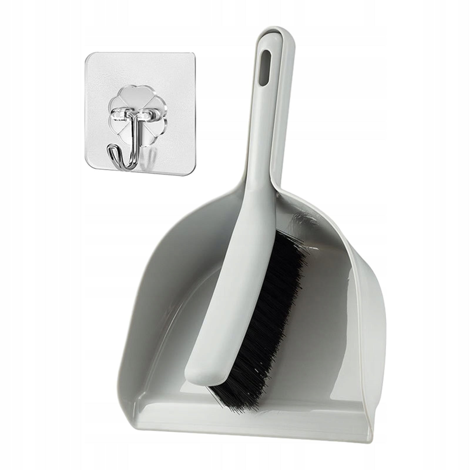 Dustpan and Brush Set Household Mini Hand Broom Set for Pet Nest Home grey Brand no brand