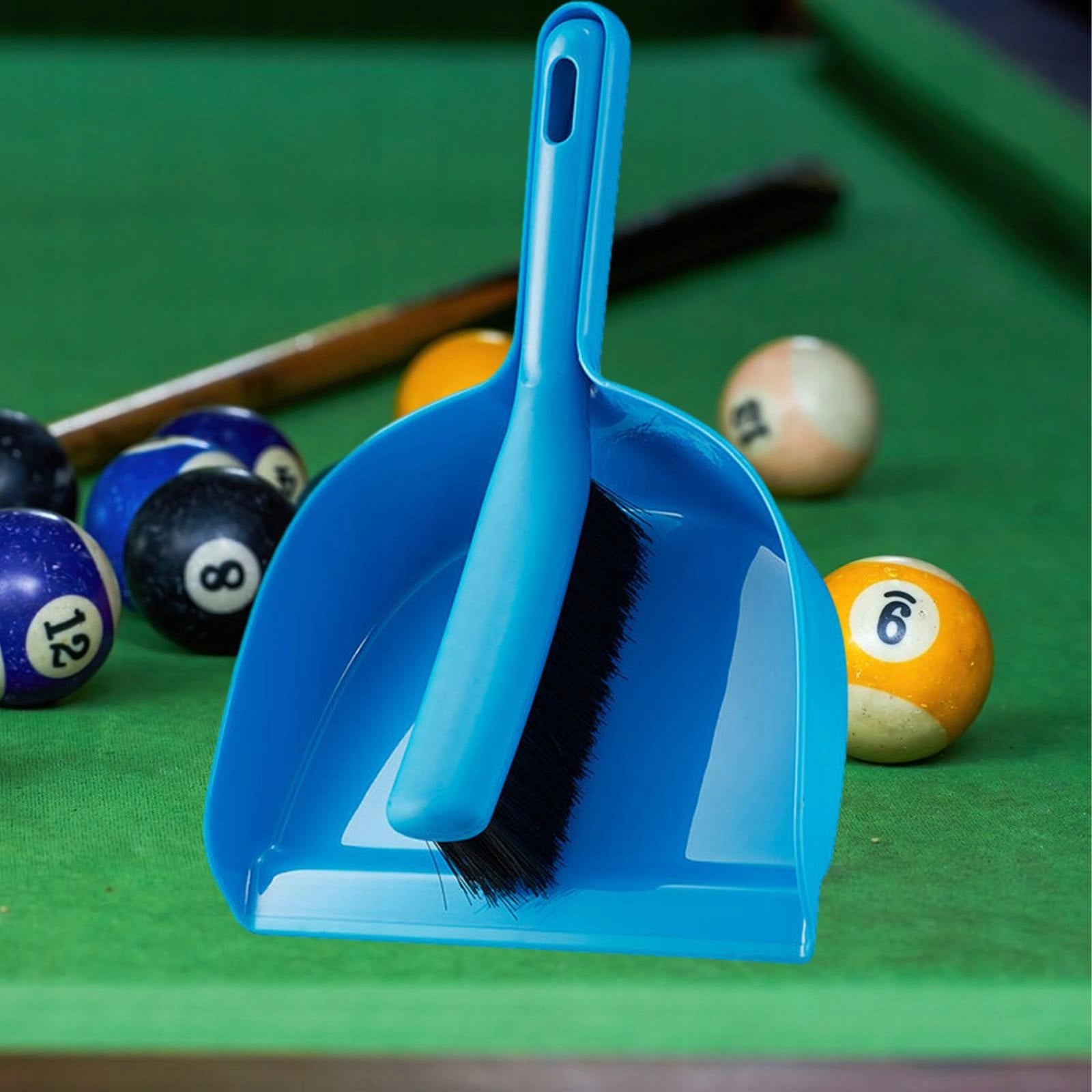 Dustpan and Brush Set Small Broom and Dustpan Set for Home Sofa Key blue