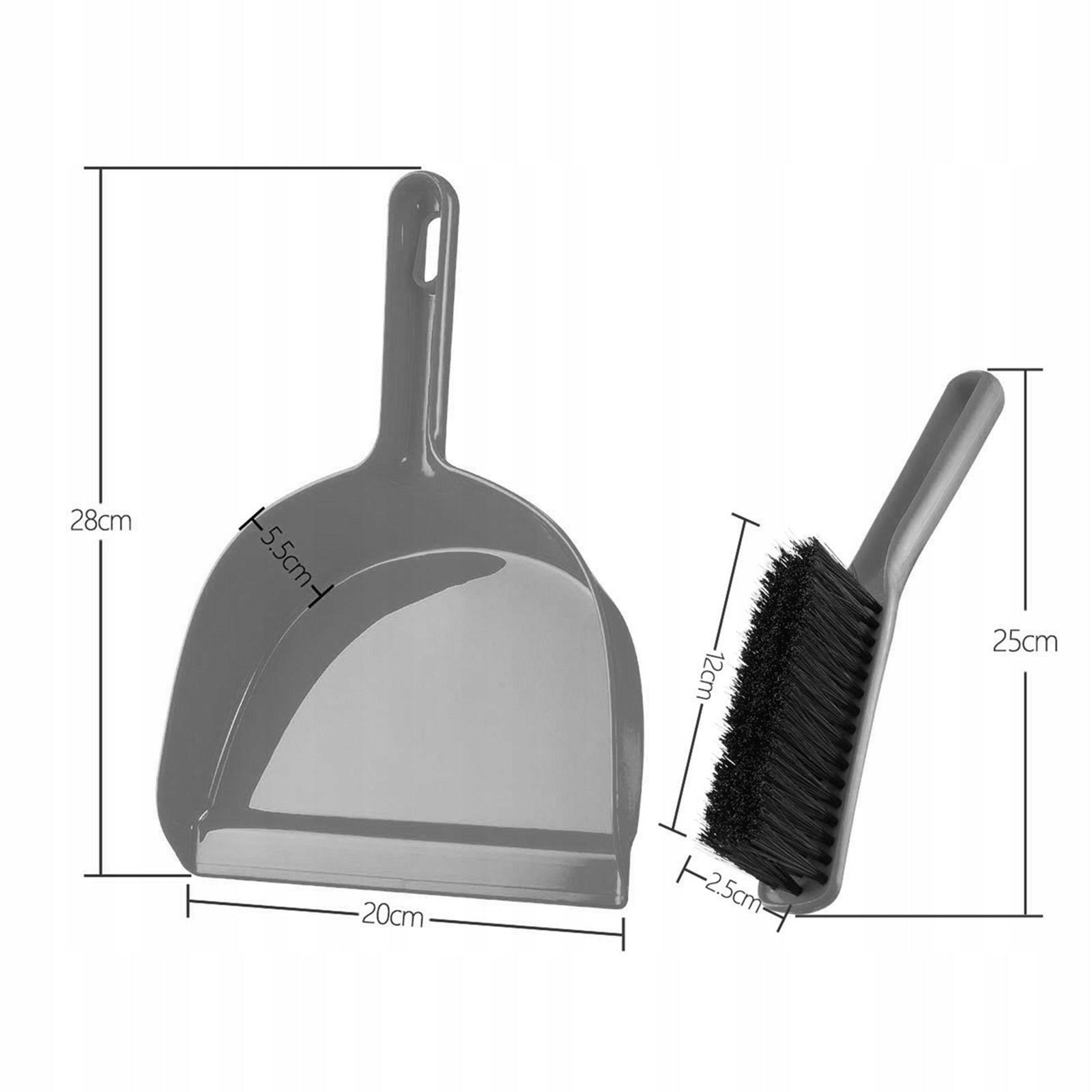 Dustpan and Brush Set Small Broom and Dustpan Set for Home Sofa Key grey Packaging status original