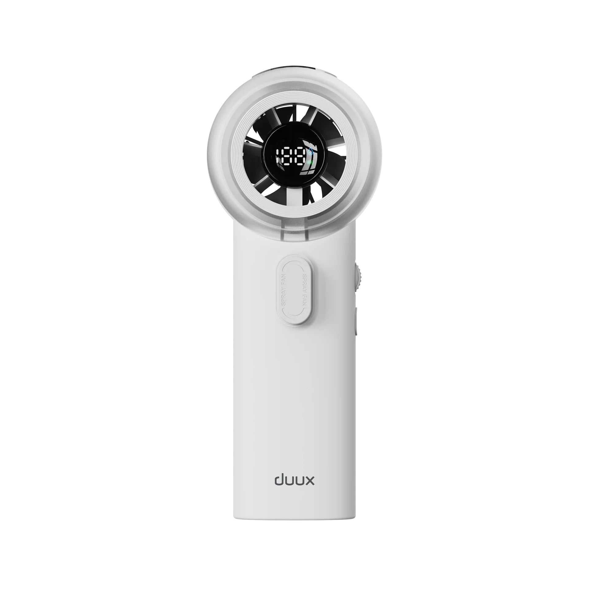 Duux Handheld Mini Mist Fan with Mist Humidifier Rechargeable 17h White Packaging status original
