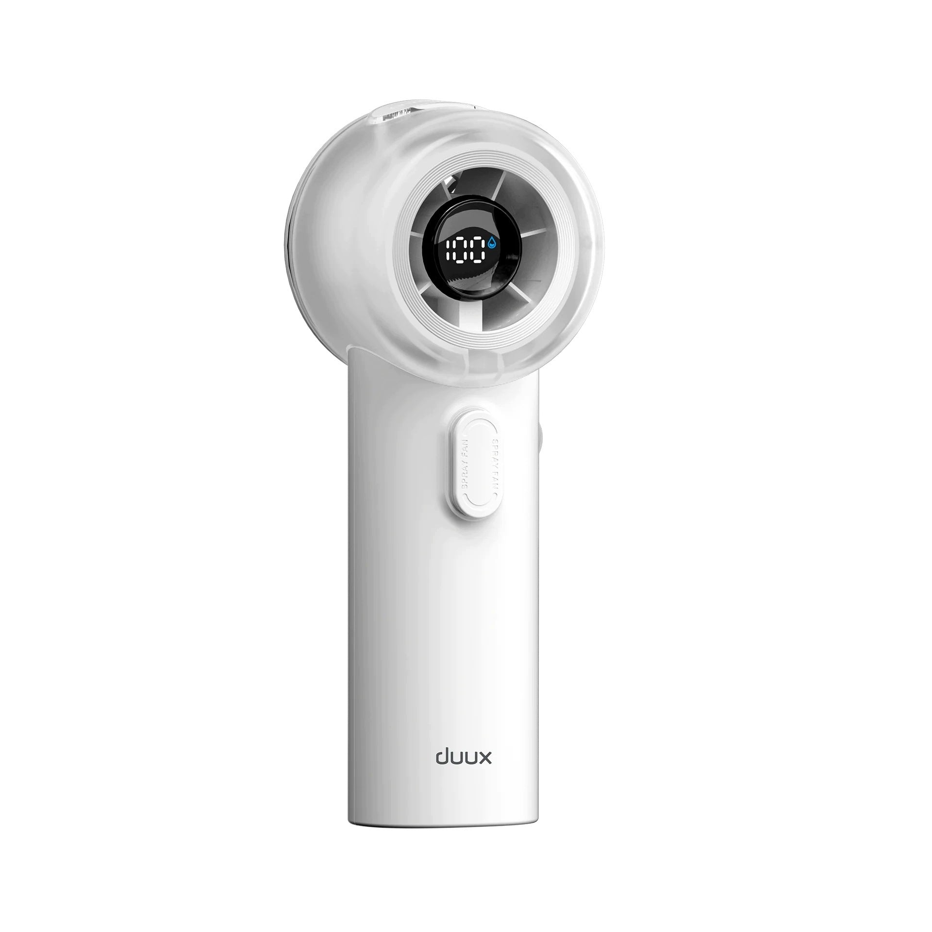 Duux Handheld Mini Mist Fan with Mist Humidifier Rechargeable 17h White