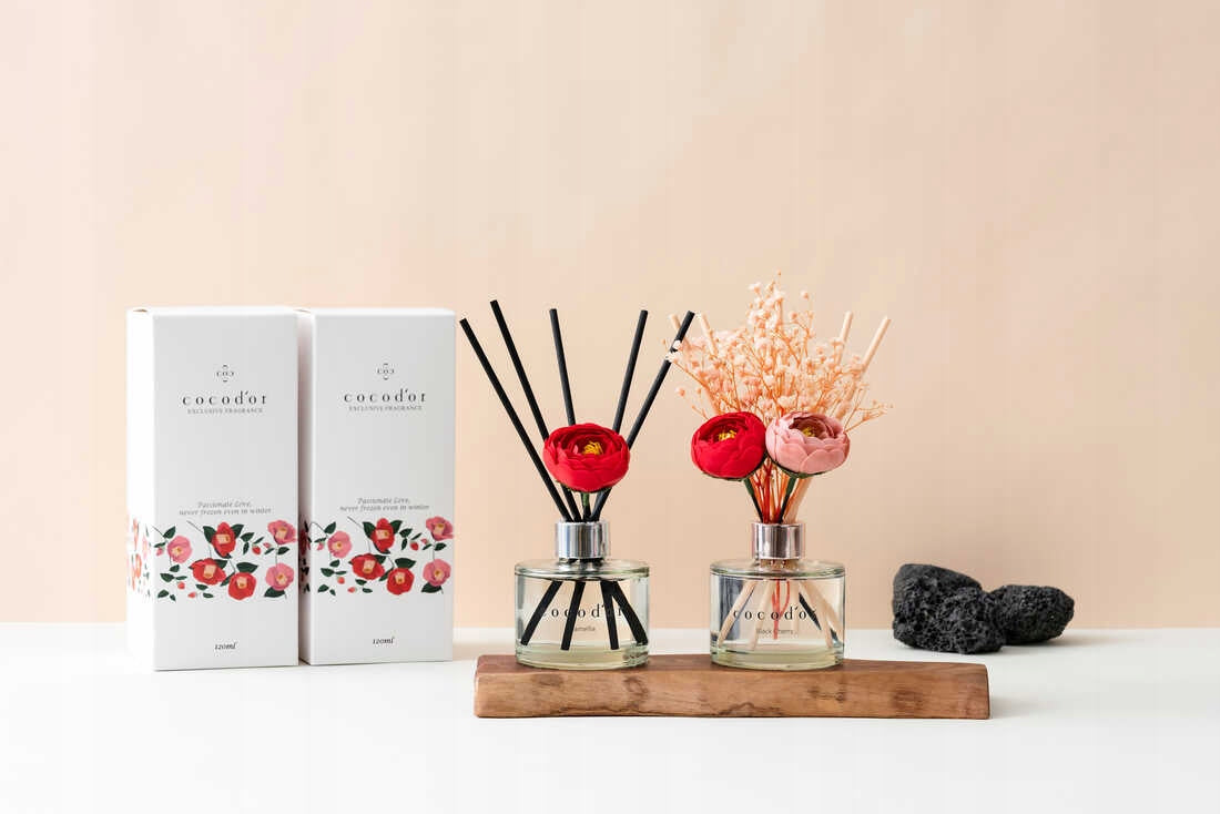 Raumduft mit Stäbchen Cocodor Camellia, Lovely Peony, 200 ml 