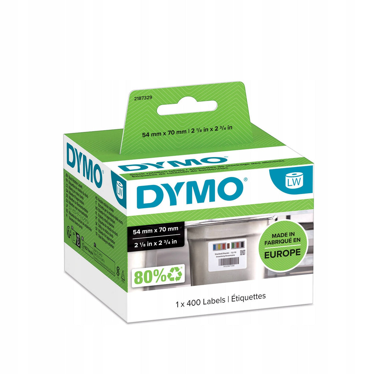 Dymo Rotation label 70x54mm 400pcs. 2187329