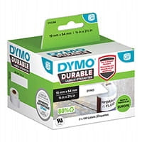 Dymo polypropylene labels 64mm x 19mm 2112284