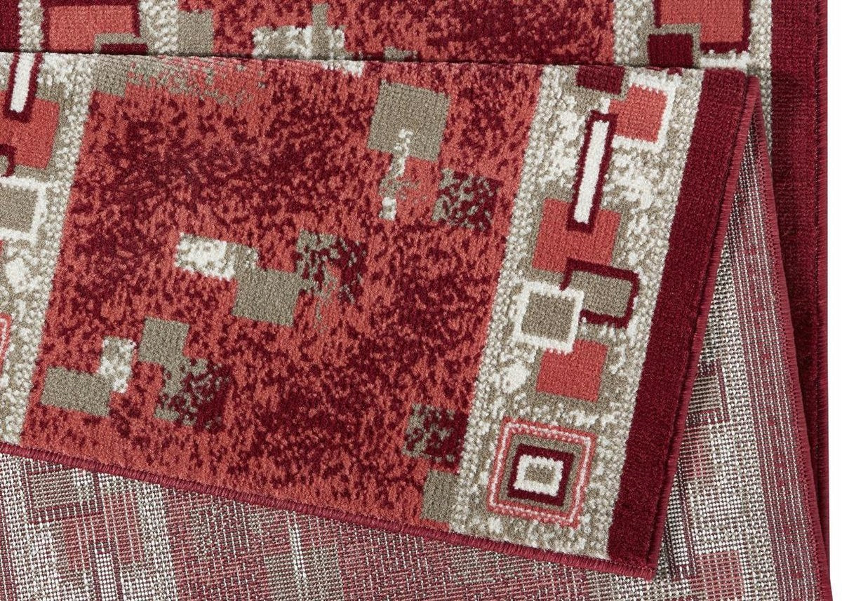 Hanse Home Teppich Cube Rot, 80x200 cm 