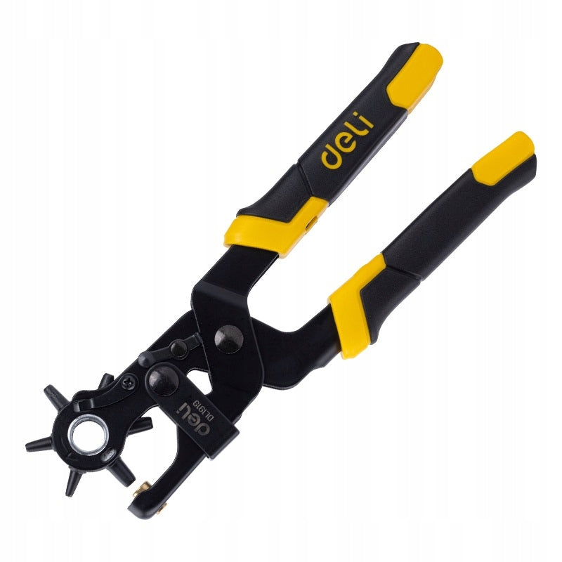 Dziurkacz do skóry rewolwerowy Deli Tools obrotowy CR-V 2-4.5mm do pasków Manufacturer code EDL1919-MX-01