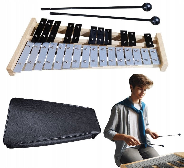 Chromatisches Metallophon mit Koffer V-TONE DC 27 SET 