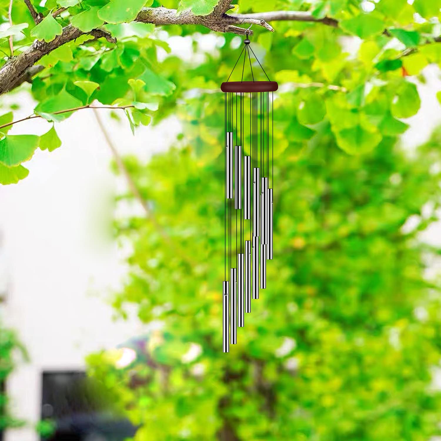 Dzwonki wietrzne 59cm chimes metalowe dzwonki wietrzne 12 rurek na zewnątrz Manufacturer code dzwonek wietrzny