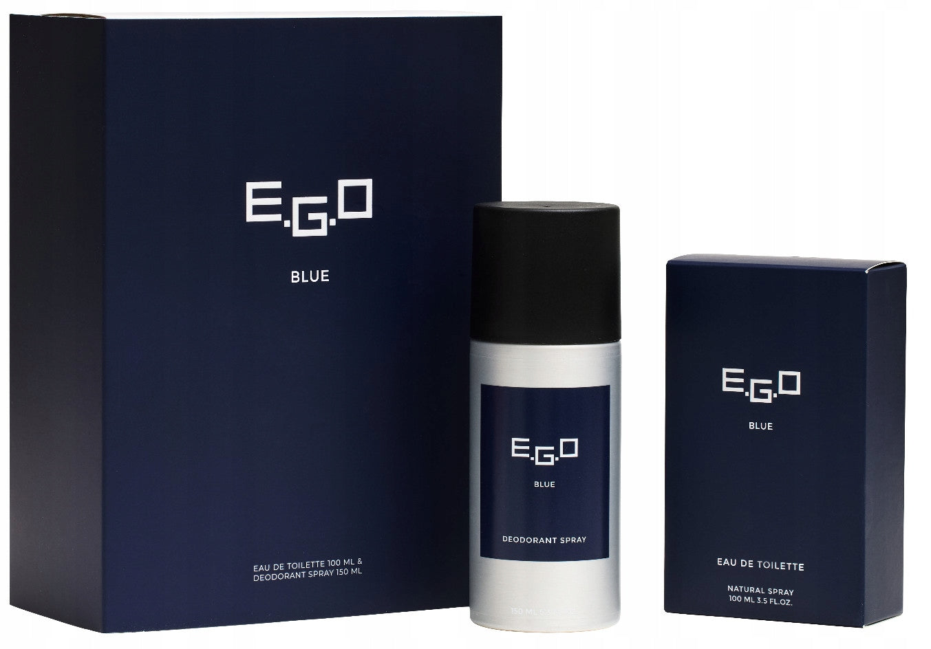 E.G.O Blue Gift Set for Men eau de toilette 100ml and Deodorant