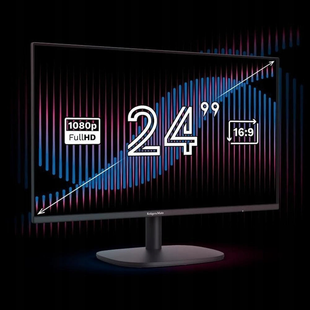 E-LED full HD computer LCD monitor IPS 100Hz 24″ HDMI VGA Brand Kruger&Matz