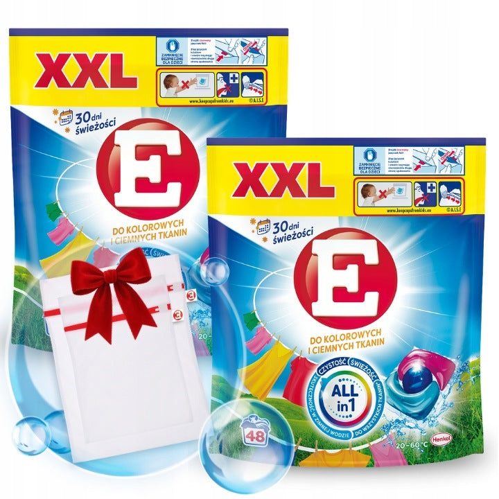 E Power Caps Capsules for Washing Color and Dark Fabrics XXL 48 pr x2