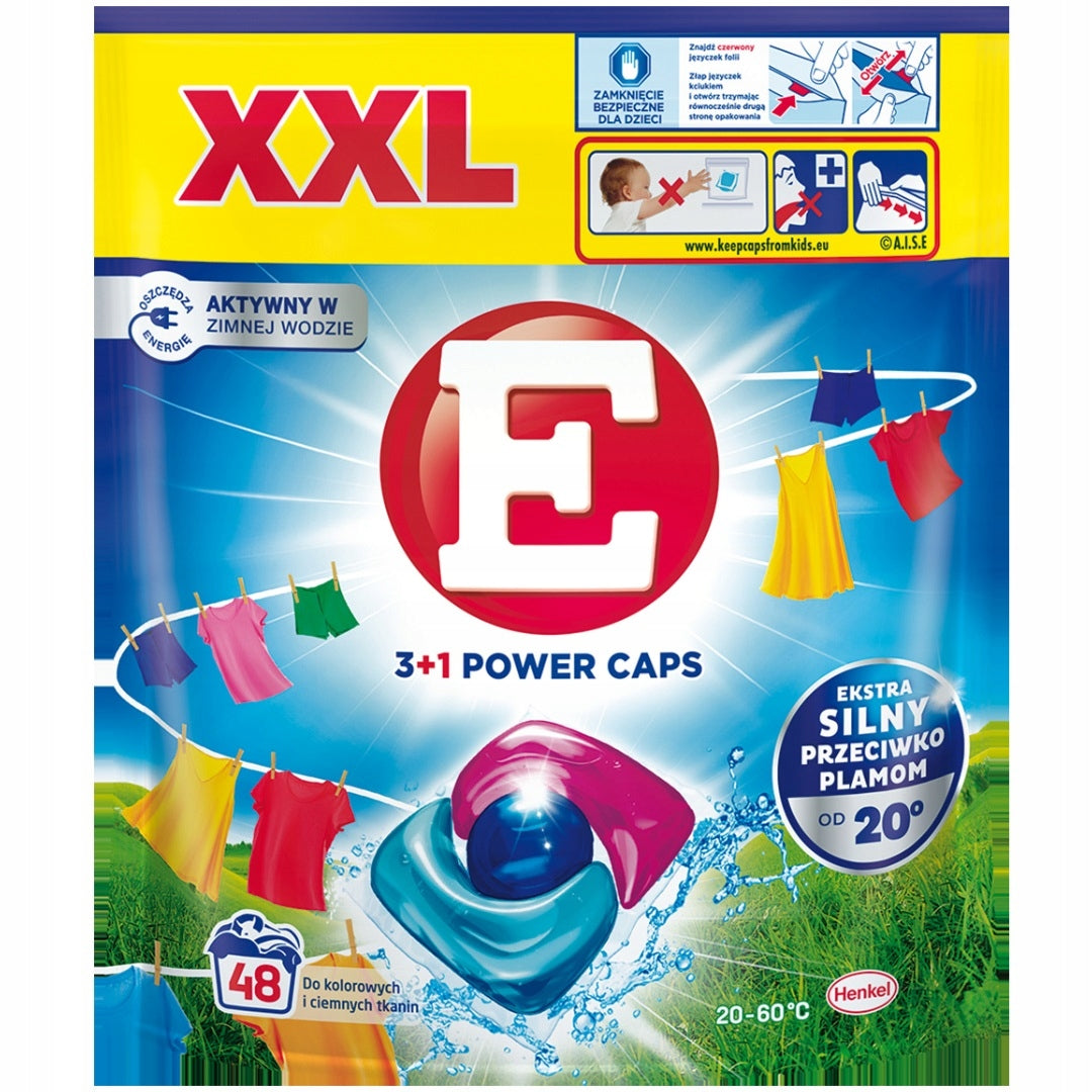 E Power Caps Washing Caps for Colored and Dark Fabrics 48 Pcs