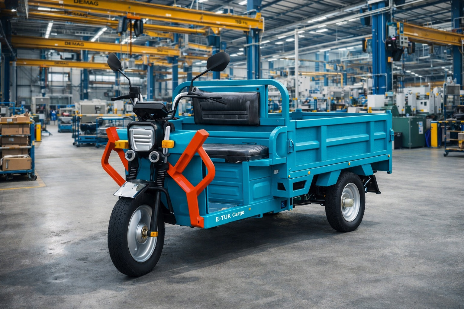 E-TUK Cargo Electric Transport Tricycle Kiper 500 kg 800W Manufacturer code CASET-0