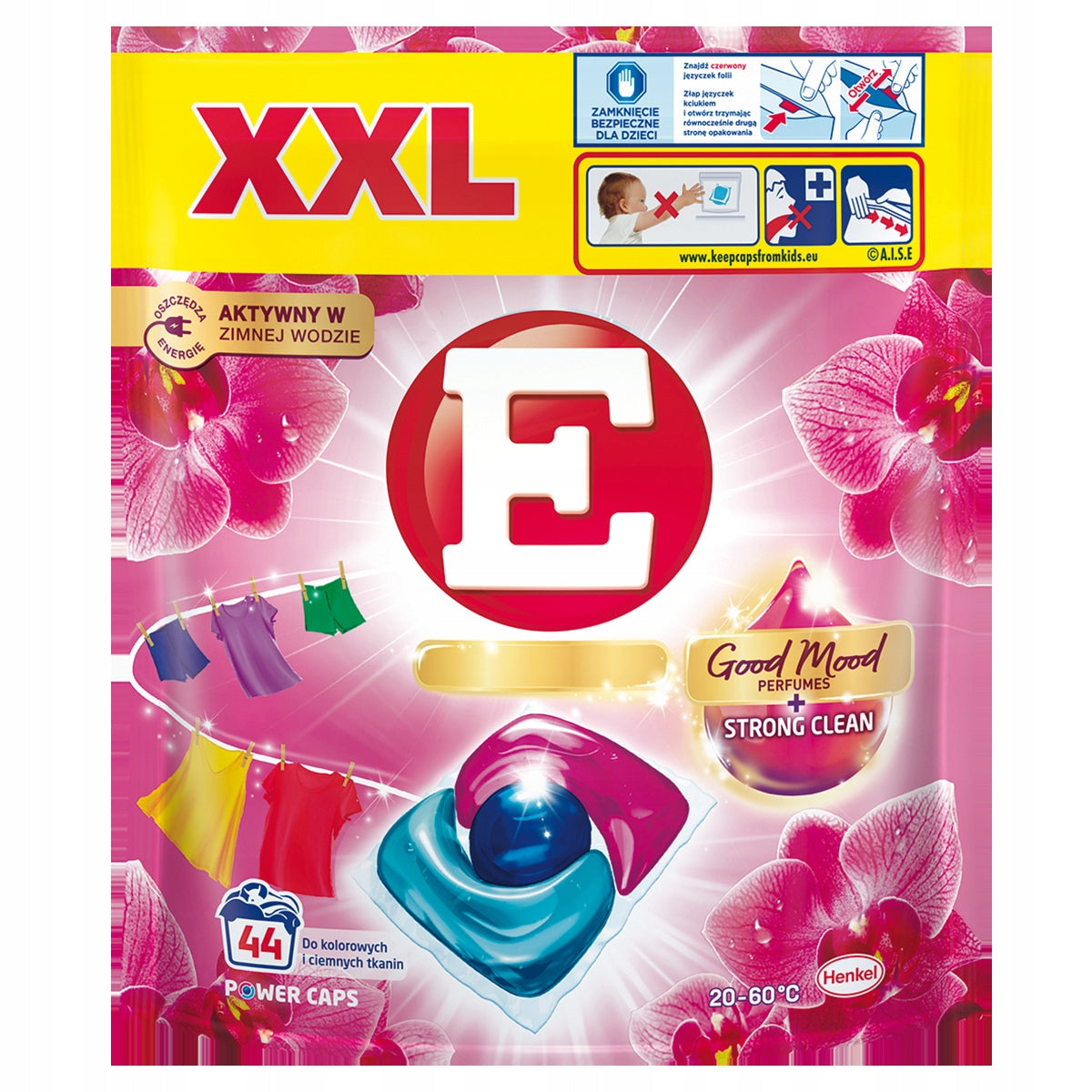 E WASHING CAPSULES 44P POWER CAPS COLOR ORCHID AROMATHERAPY