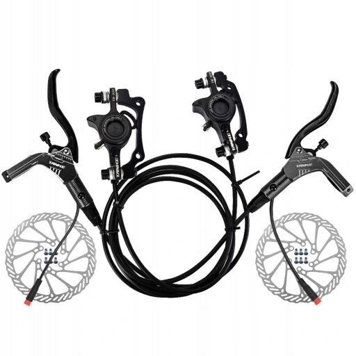 E-bike hydraulic brake kit with rotors