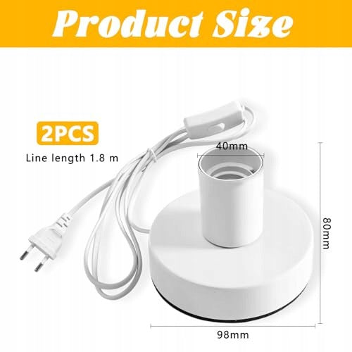 E27 LAMP HOLDER WITH CABLE 1 8M VINTAGE FOR HOME CAFE OFFICE steel Manufacturer code SWC5908151677353
