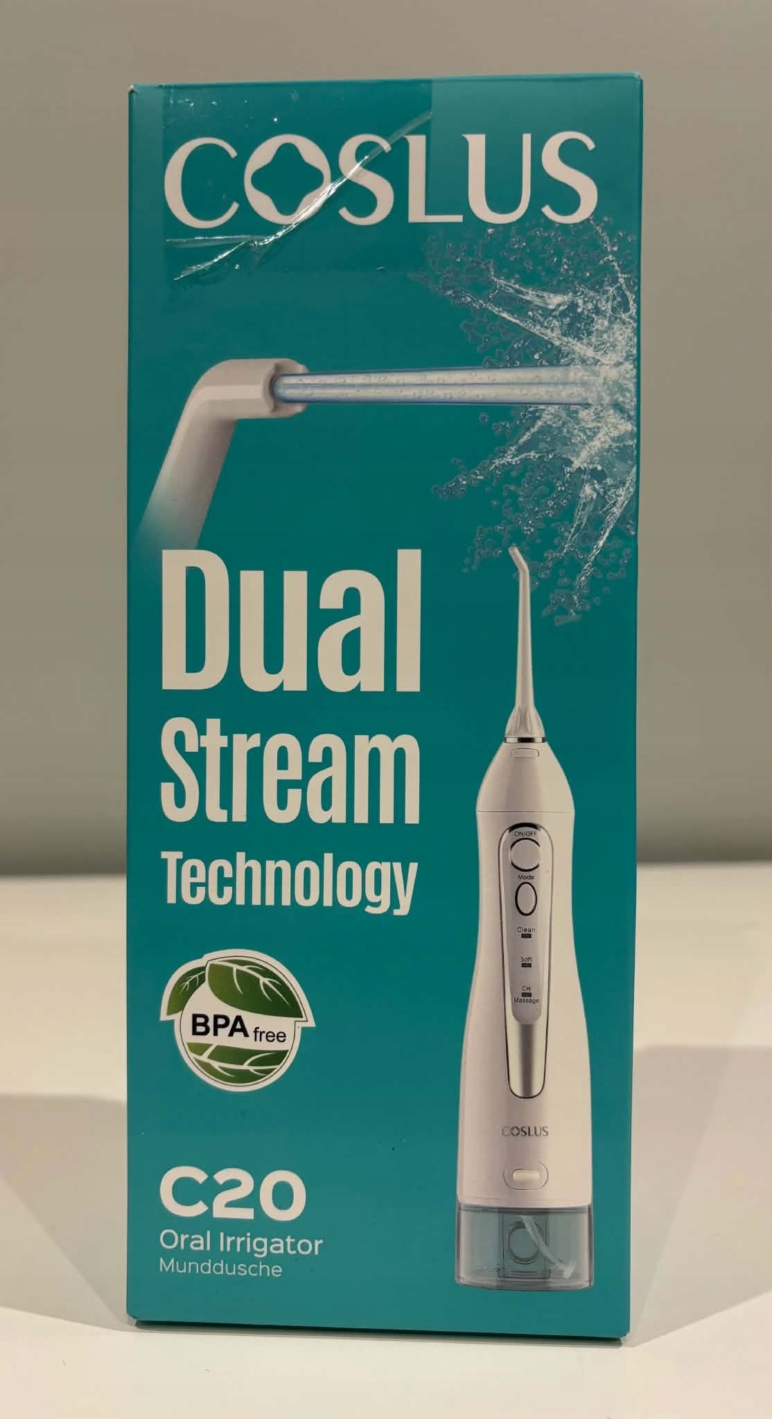 E4266 Coslus Wireless Irrigator C20 Dual Stream USB 5 Tips Model Coslus C20