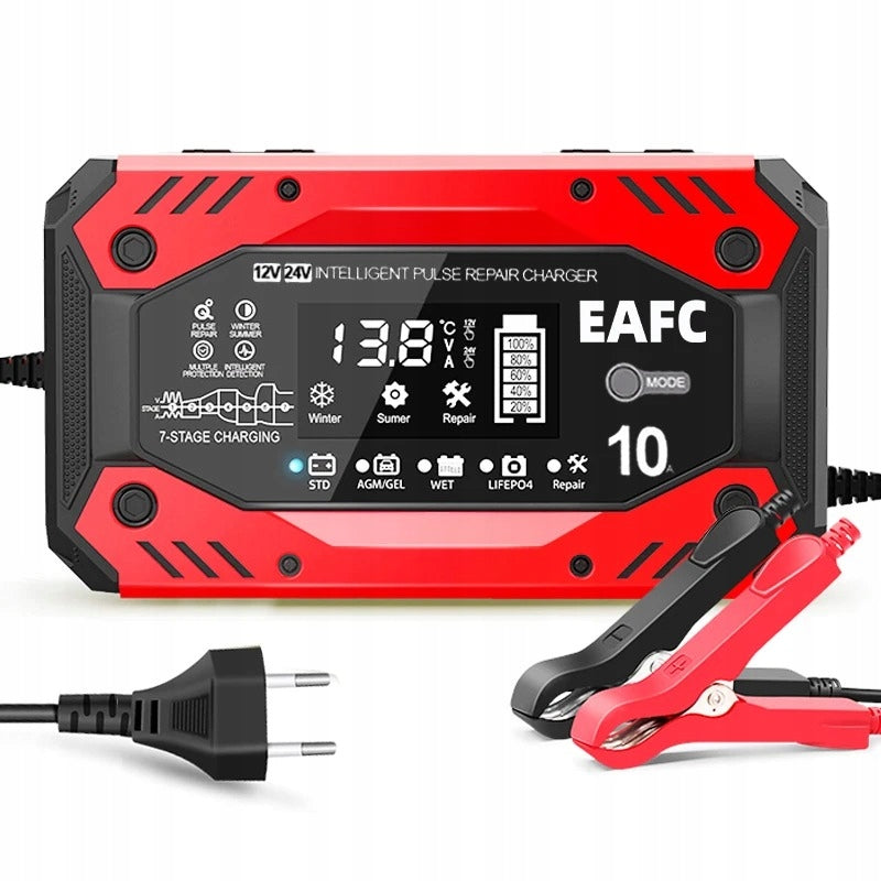 EAFC Battery Charger Rectifier 12V/24V 10A LCD Repair Function