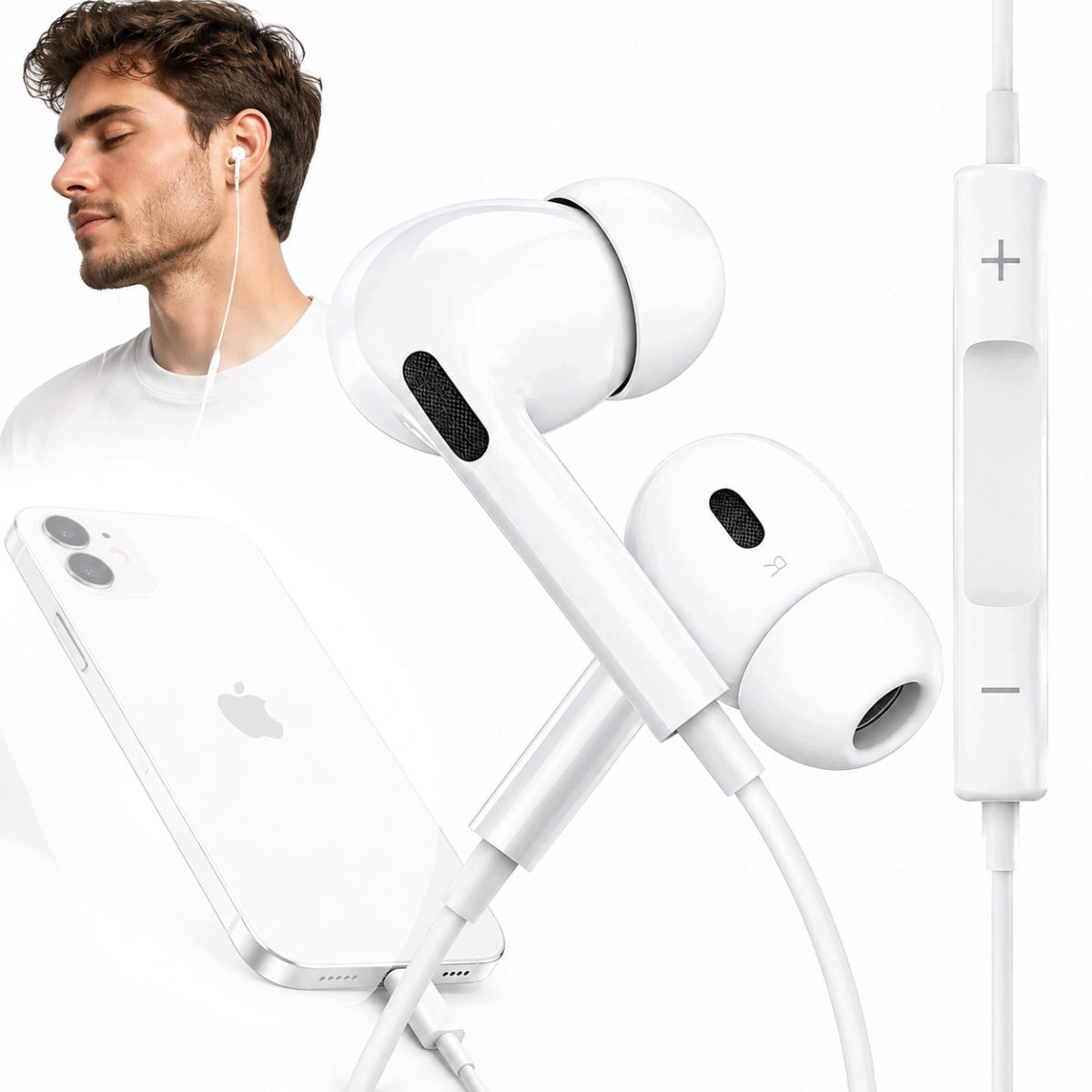 EARBUDS FOR IPHONE XS XR 11 12 13 14 PRO MAX