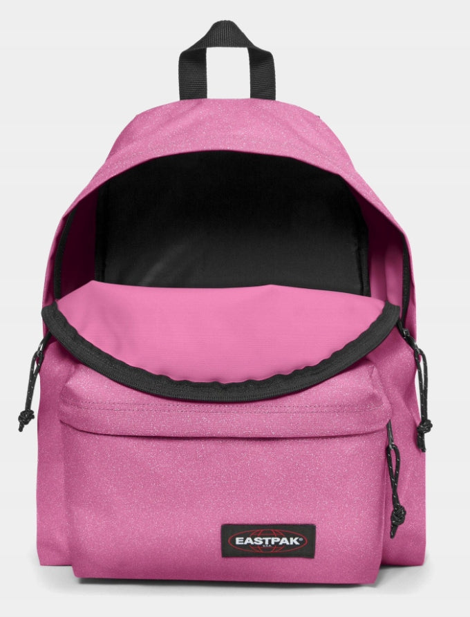 EASTPAK SCHOOL BACKPACK FOR SCHOOL GLITTER GLOSSY ROOMY SPORTS A4 Brand Eastpak