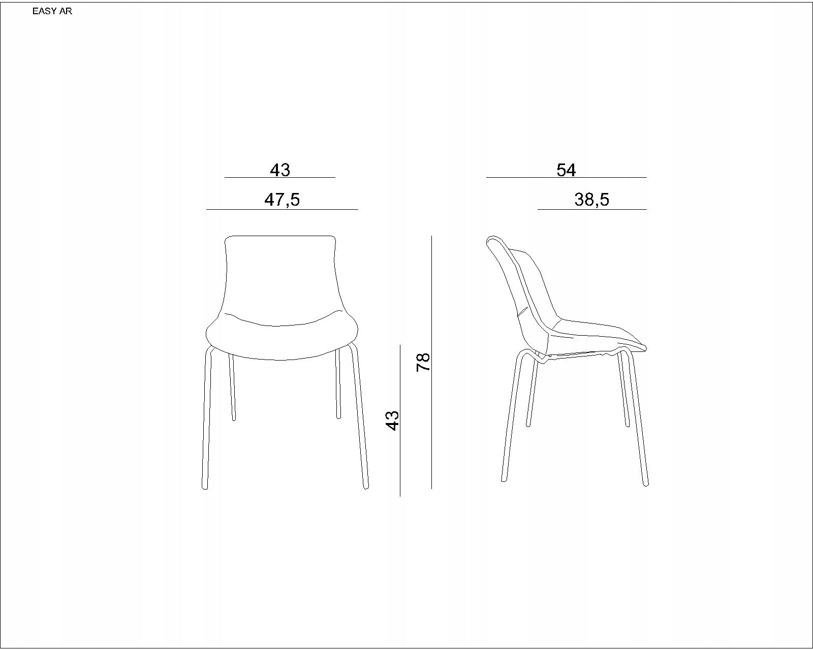EASY AR Conference Chair Black Fabric Comfortable Kitchen Living Room Office Packaging status original