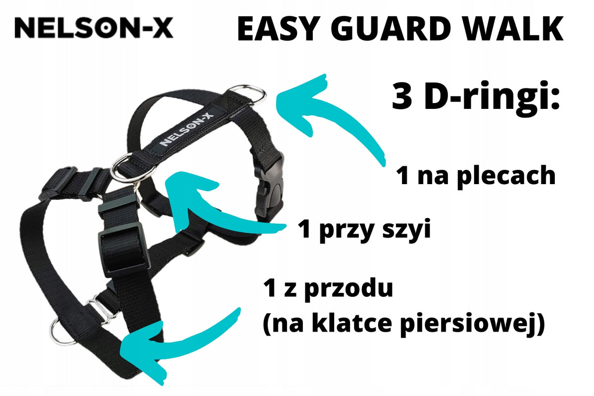 EASY GUARD WALK REFLECTIVE DOG HARNESS WITH HANDLE FOR TELLINGTON TTOUCH L Packaging status original