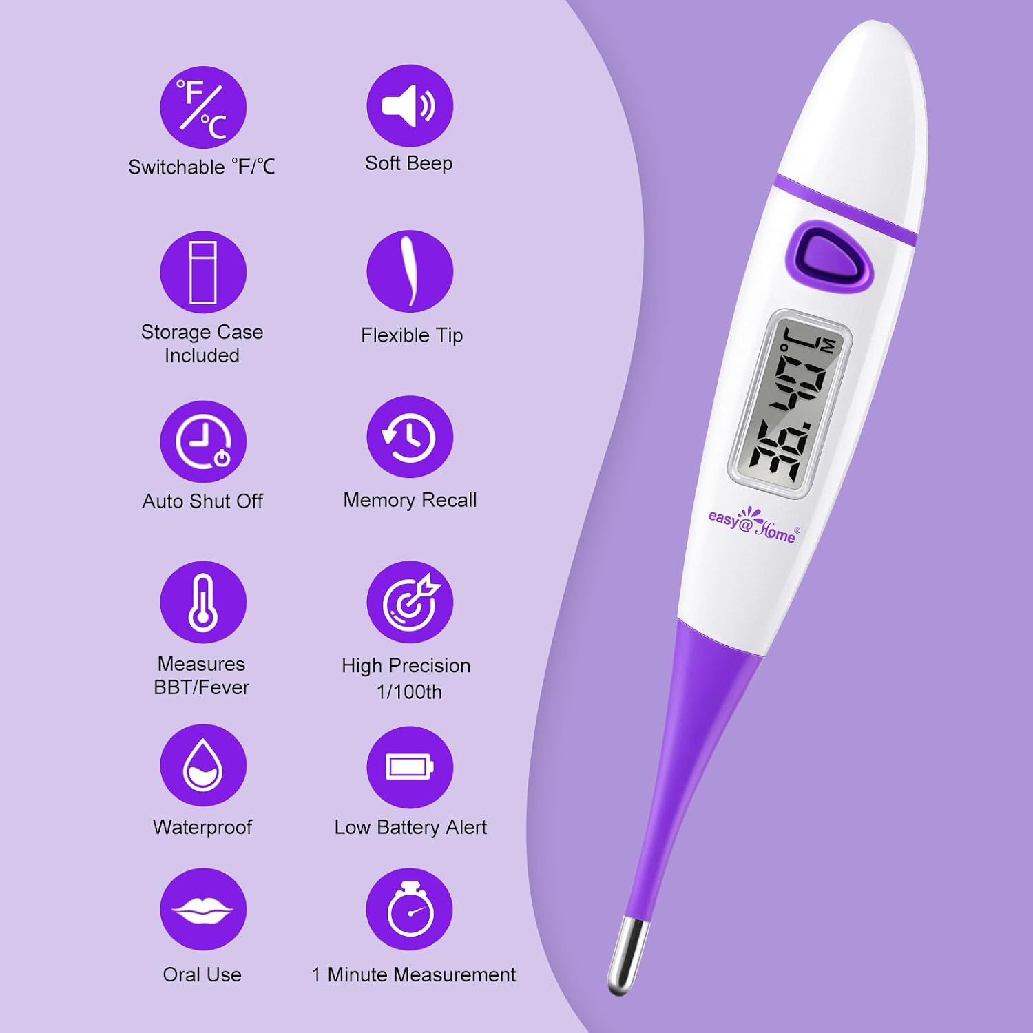 EASY@HOME BBT PREMIUM OVULATION THERMOMETER PURPLE EDITION Medical device type medical device or in-vitro diagnostic medical device